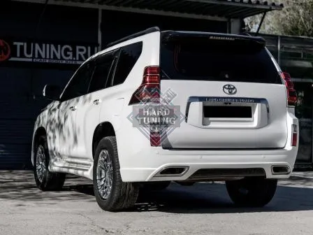 Бампер задний в стиле Elford Toyota LC 150 Prado (НЕ укомплектован насадками) (2009-2014)