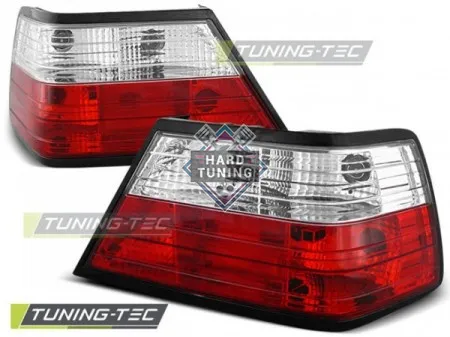 Задние фонари Mercedes W124 E-Class (1985-1995) красно-белые