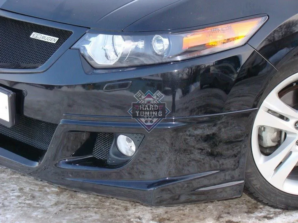 Накладка на передний бампер MUGEN-STYLE Honda Accord 8 (2008-2010) ABS пластик