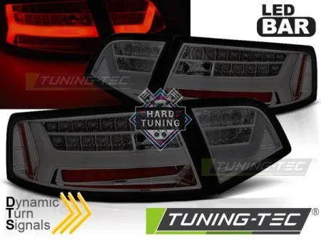 Задние фары AUDI A6 С6 (2008-2011) SEDAN LED BAR TAIL LIGHTS SEQ fits тонированные