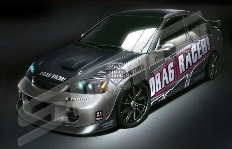 Передний бампер DRAG Honda Civic 7