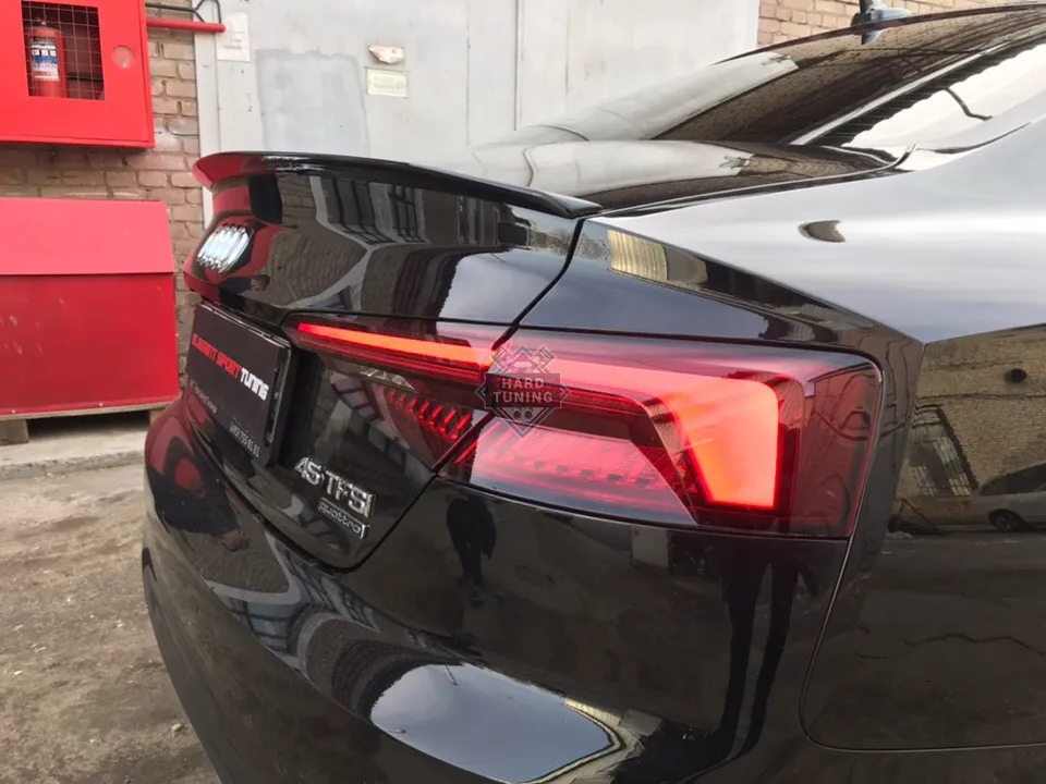 Спойлер лип широкий Audi A5 F5 (B9) Coupe (купэ)