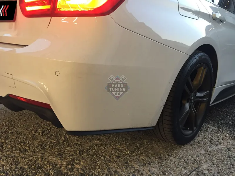 Накладки под задний бампер (Мини-лезвия) BMW 3-series (F30)
