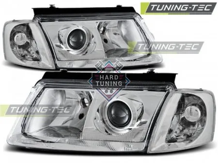 Передние фары Volkswagen Passat B5 (1996-2000) H7/H7 хром