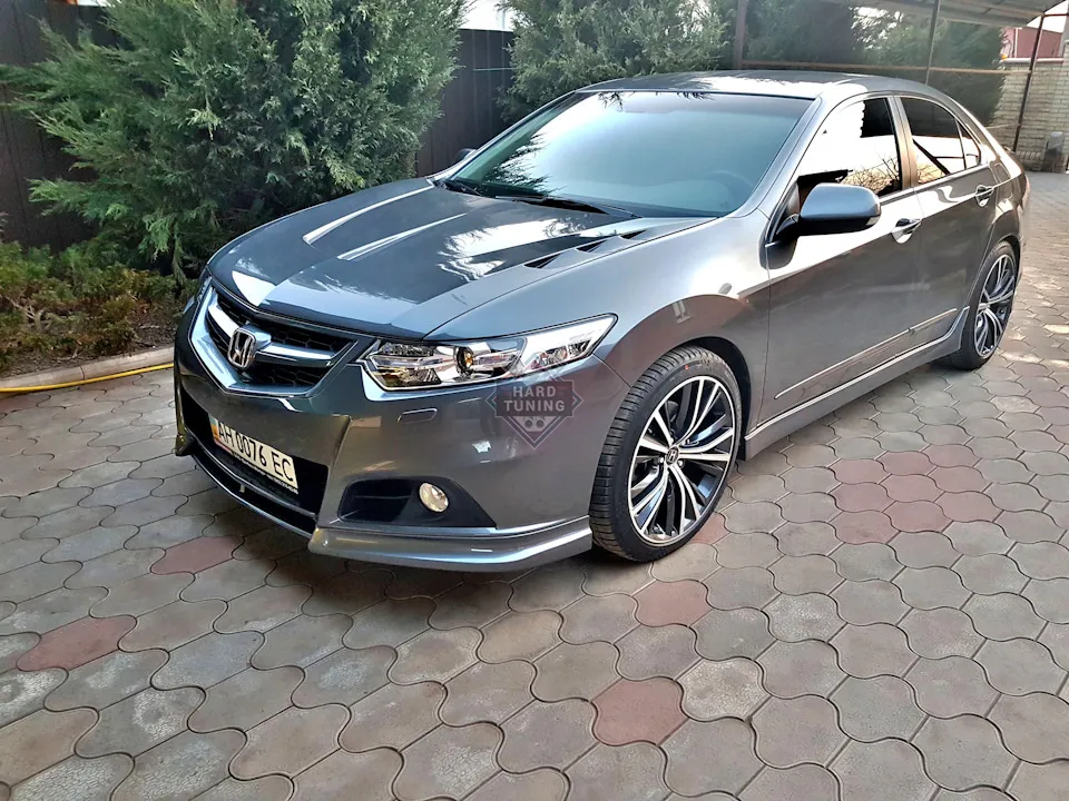 Накладка на передний бампер MODULO Honda Accord 8 (2008-2013) ABS пластик