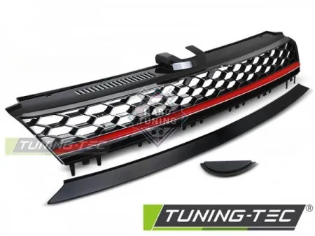 Решетка радиатора VW GOLF 7 (2013-2017) GRILLE SPORT RED fits черная