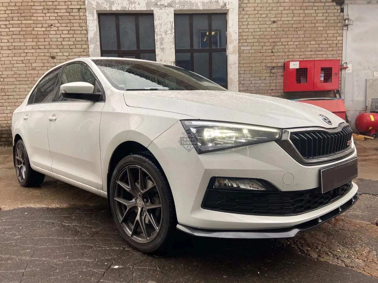 Сплиттер переднего бампера SKODA RAPID 2 (2020+)