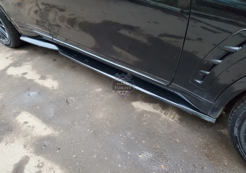 Сплиттеры под пороги штатные Infiniti FX30D/FX35/FX37/FX50 (S51)