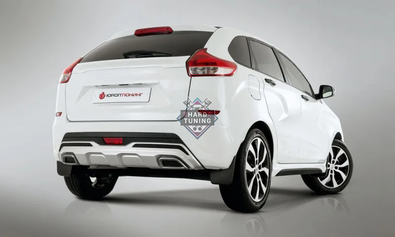 Накладка на задний бампер для Lada X-Ray