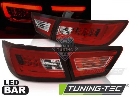 Задние фонари Renault Clio 4 (2013-2016) Hatchback LED BAR красно-белые