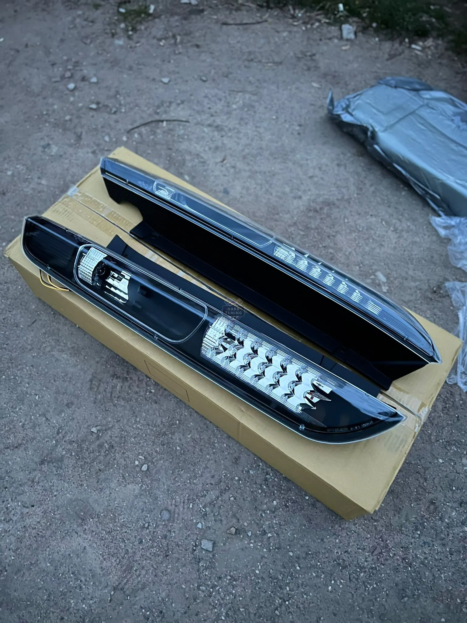 Задние фонари Ford Focus MK2 (2004-2008) Hatchback LED черные