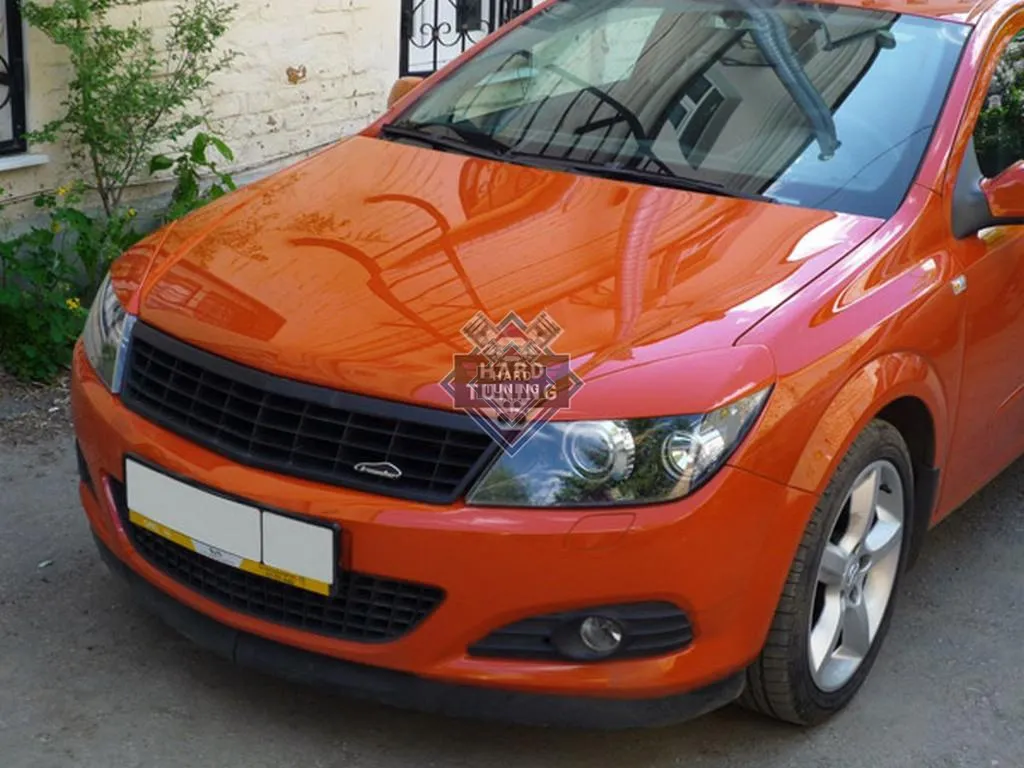 Накладки на фары широкие Opel Astra H/GTC (2005-2011)