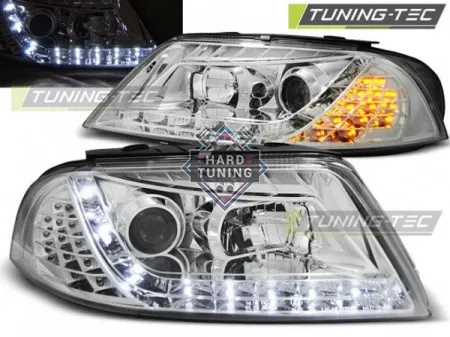 Передние фары Volkswagen Passat B5 (2000-2005) Daylight хром