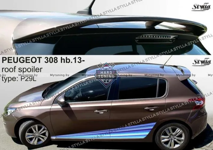 Спойлер на крышку Peugeot 308 универсал