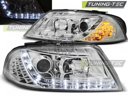 Передние фары Volkswagen Passat B5 (2000-2005) Daylight хром