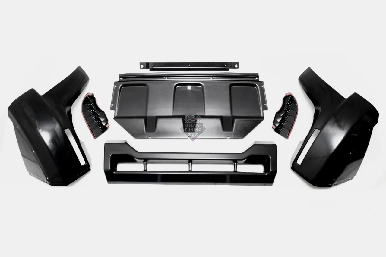 Накладка на передний бампер BROOMER DESIGN Mitsubishi Pajero 4 (2011-2015)