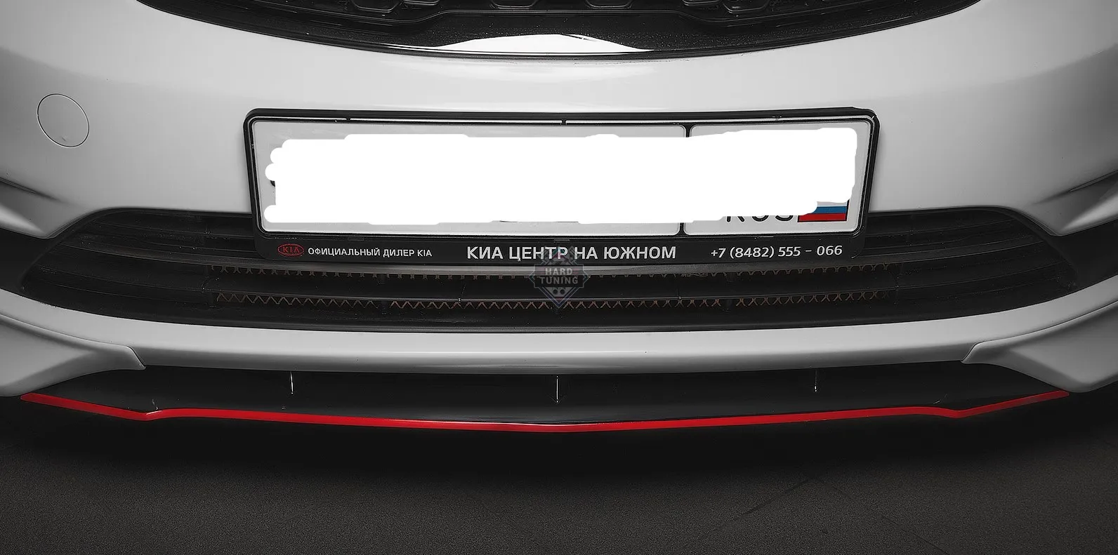 Накладка на передний бампер KIA RIO 3 2015-2017 Дорестайлинг