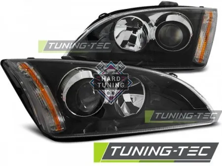 Передние фары Ford Focus 2 (2004-2008) черные