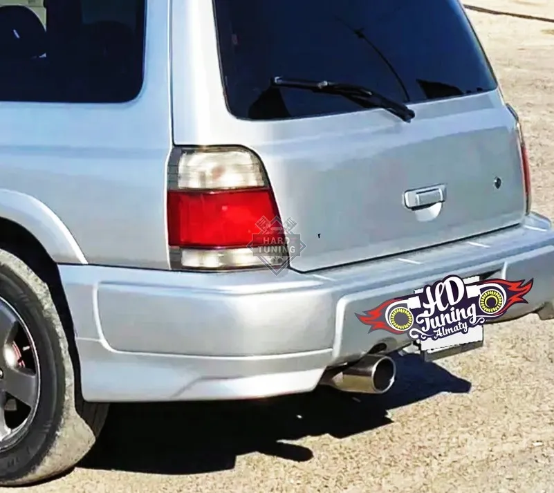 Клыки на задний бампер Aero Subaru Forester SF Дорестайлинг