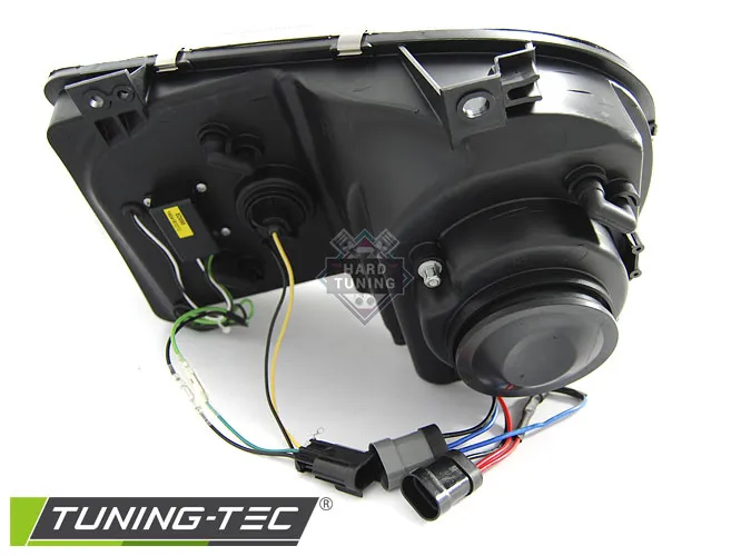 Передние фары Chrysler 300C (2005-2010) Tube Light черные