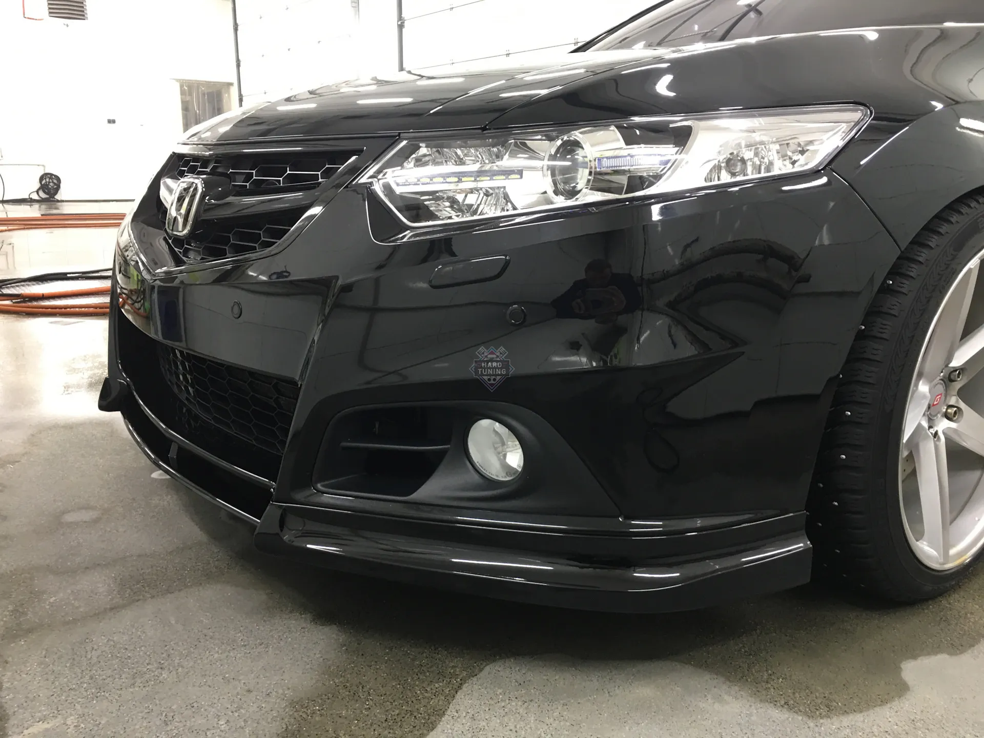 Накладка на передний бампер MODULO Honda Accord 8 (2008-2013) ABS пластик