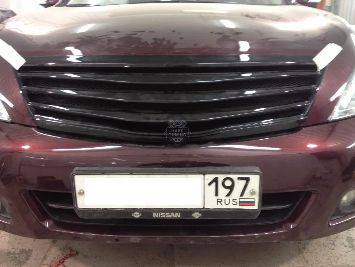 Решетка радиатора HT Nissan Teana 2 J32 без логотипа АБС пластик