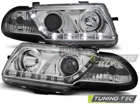 Передние фары Opel Astra F (1994-1997) Daylight хром