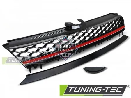 Решетка радиатора VW GOLF 7 (2013-2017) GRILLE SPORT RED fits черная