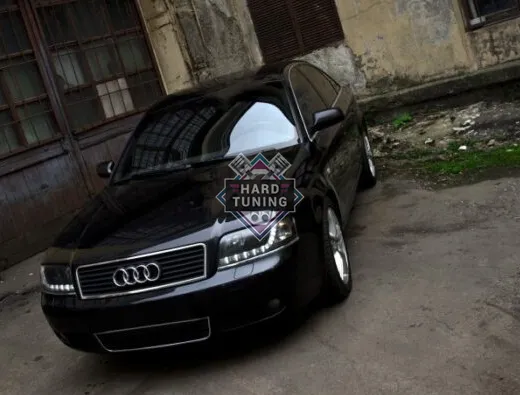 Передние фары AUDI A6 С5 2001-2004 HEADLIGHTS DAYLIGHT fits черные