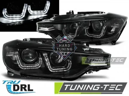 Передние фары BMW F30/F31 (2011-2015) HEADLIGHTS U-LED LIGHT fits черные