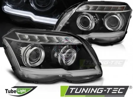 Передние фары BMW F30/F31 (2011-2015) HEADLIGHTS ANGEL EYES LED DRL fits черные