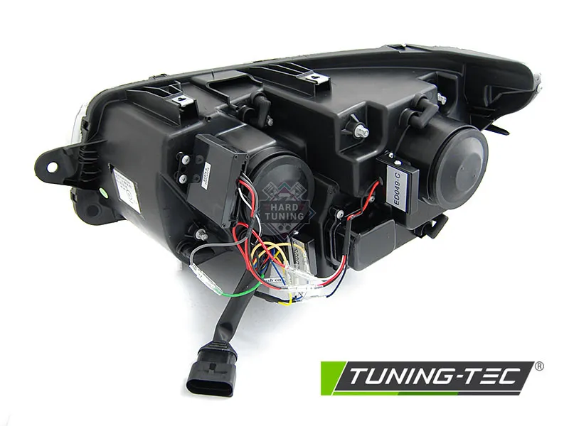 Передние фары Volkswagen T6 (2020-н.в) HEADLIGHTS TUBE LIGHT BLACK DRL SEQ черные
