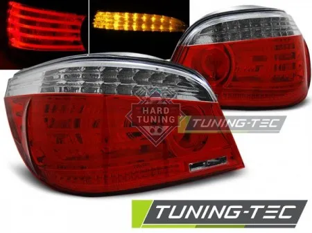 Задние фары BMW E60 (2003-2007) LED TAIL LIGHTS fits красно-белые