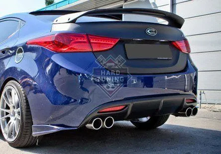 Диффузор заднего бампера под двойной выхлоп Hyundai Elantra/Avante MD