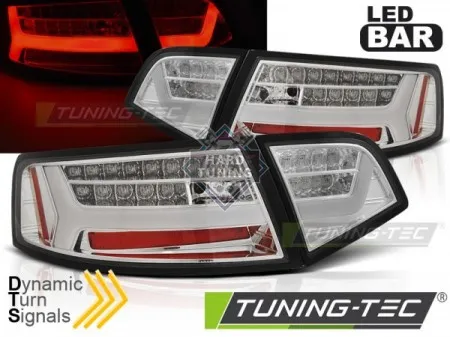 Задние фары AUDI A6 С6 (2008-2011) SEDAN LED BAR TAIL LIGHTS SEQ fits хром