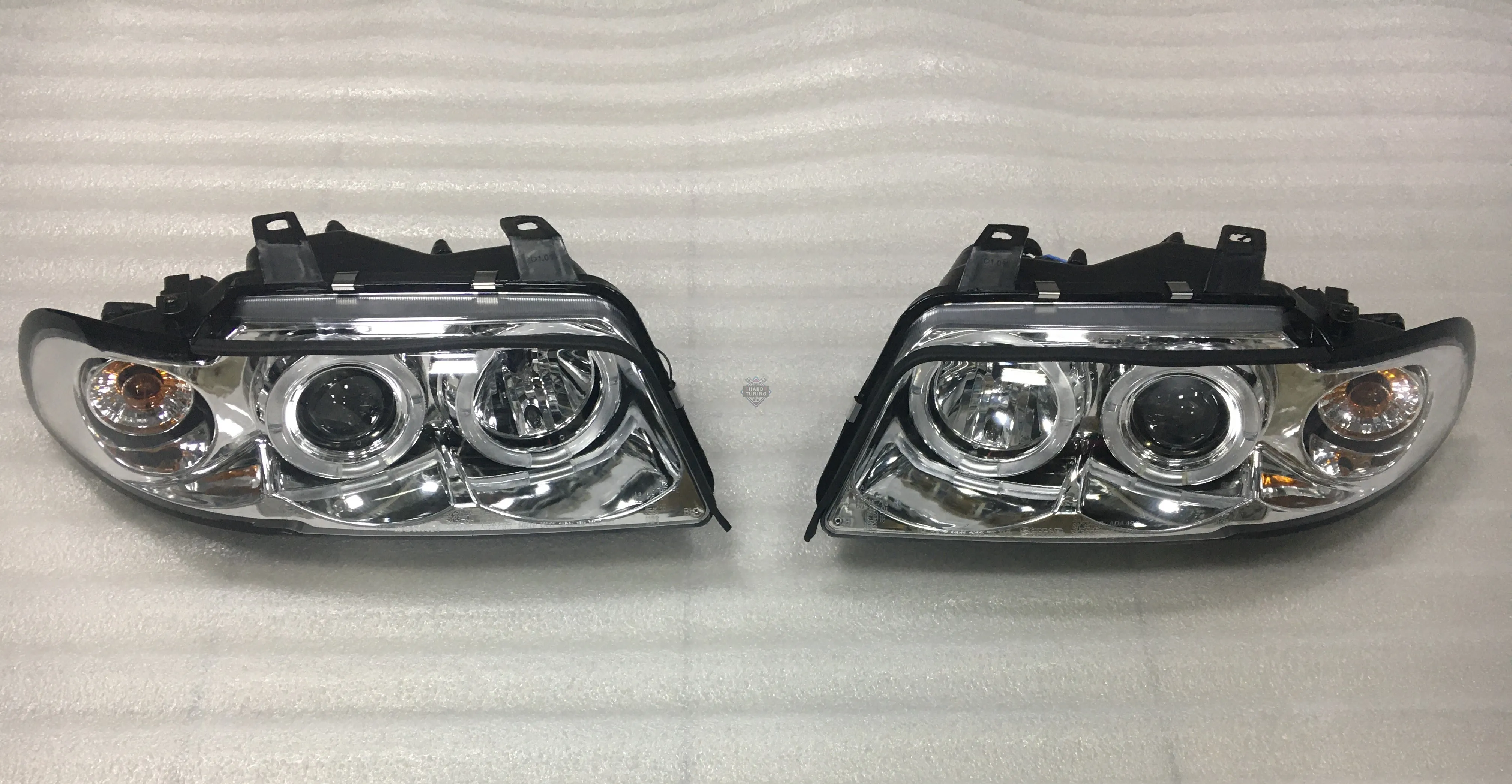 Передние фары AUDI A4 B5 1994-1998 HEADLIGHTS ANGEL EYES fits хром