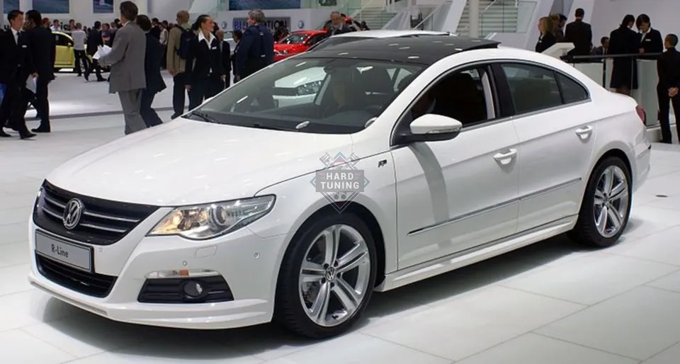 Накладка на передний бампер R-LINE (с пыльником) Volkswagen Passat CC дорестайлинг