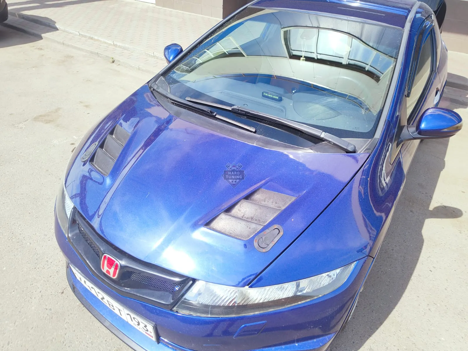 Капот с жабрами MUGEN Honda Civic 8 5D