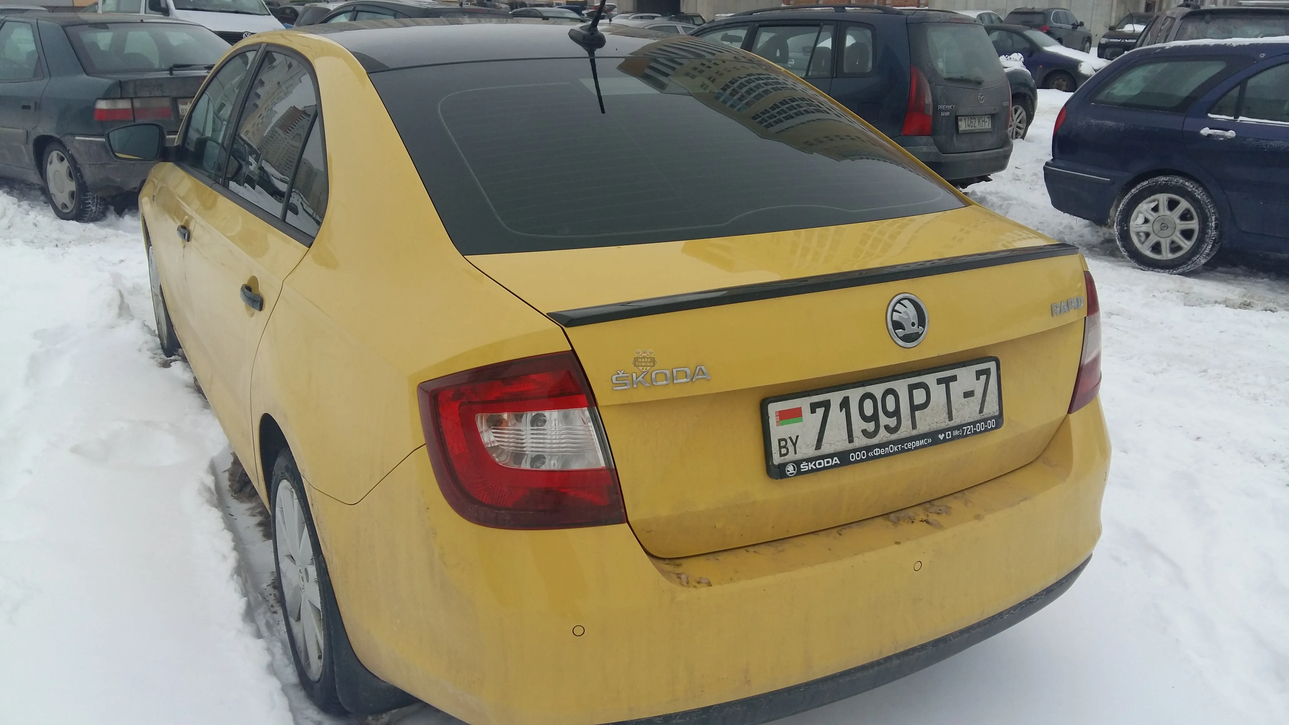 Lip cпойлер Skoda Rapid