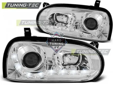 Передние фары Volkswagen Golf 3 (1991-1997) Daylight хром