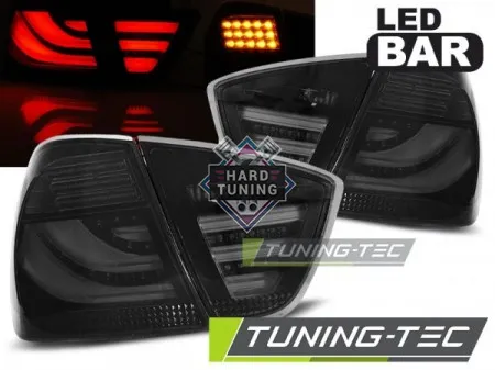 Задние фары BMW E90 (2005-2008) LED BAR TAIL LIGHTS fits тонированные черные