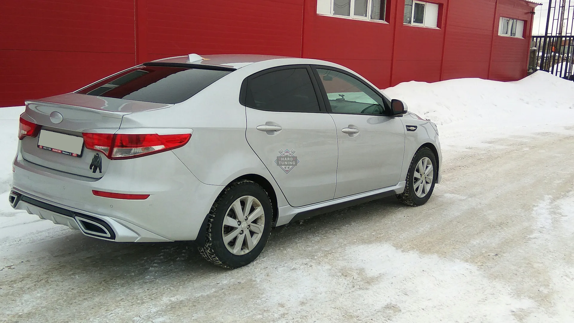 Накладки на фонари широкие KIA Rio 3 2015-2017