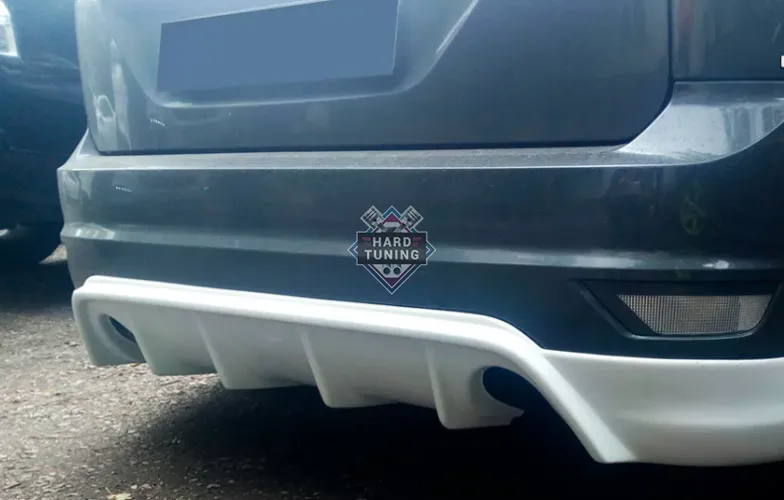 Накладка RS на задний бампер Ford Focus 2 Рестайлинг Хетчбек