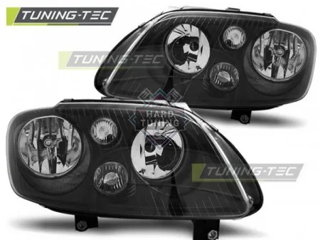Передние фары Volkswagen Touran (2003-2006) Caddy черные