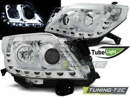 Передние фары Toyota Land Cruiser Prado 150 (2009-2013) Tube Light хром