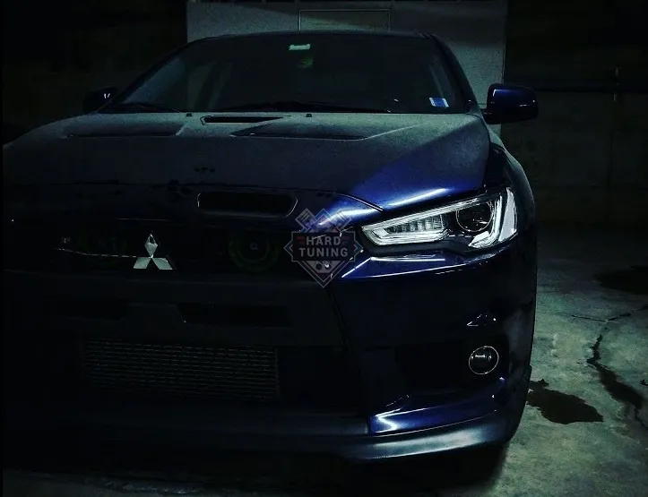 Передние фары DEMON EYE BLACK EDITION Mitsubishi Lancer 10