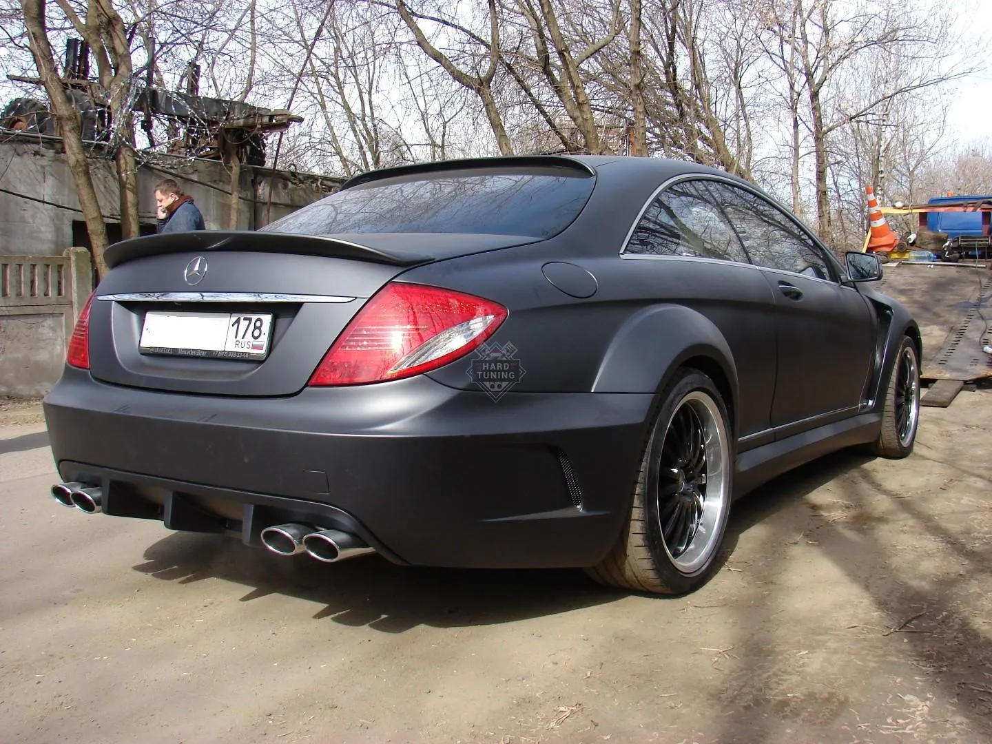 Спойлер на крышку багажника Mercedes CL-Class W216