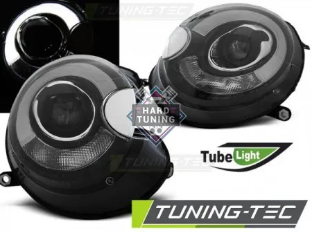 Передние фары BMW MINI (COOPER) (2006-2014) HEADLIGHTS TUBE LIGHT fits черные