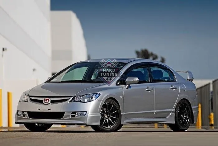 Накладка на передний бампер MUGEN Honda Civic 8 4D дорестайлинг стеклопластик