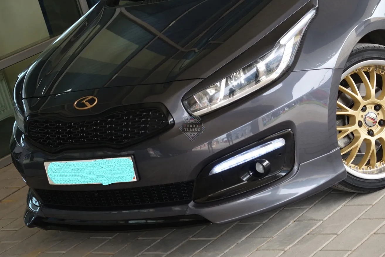Накладка на передний бампер KIA CEED 2 JD 2015-2018 Рестайлинг